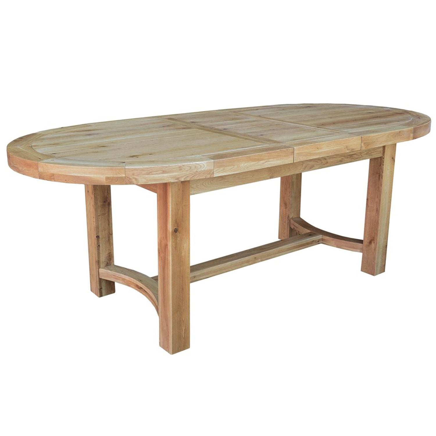 Wessex Oak 1.8m Oval Extending Dining Table | A Touch of Furniture