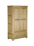 Woodstock Oak 2 Door 1 Drawer Double Wardrobe