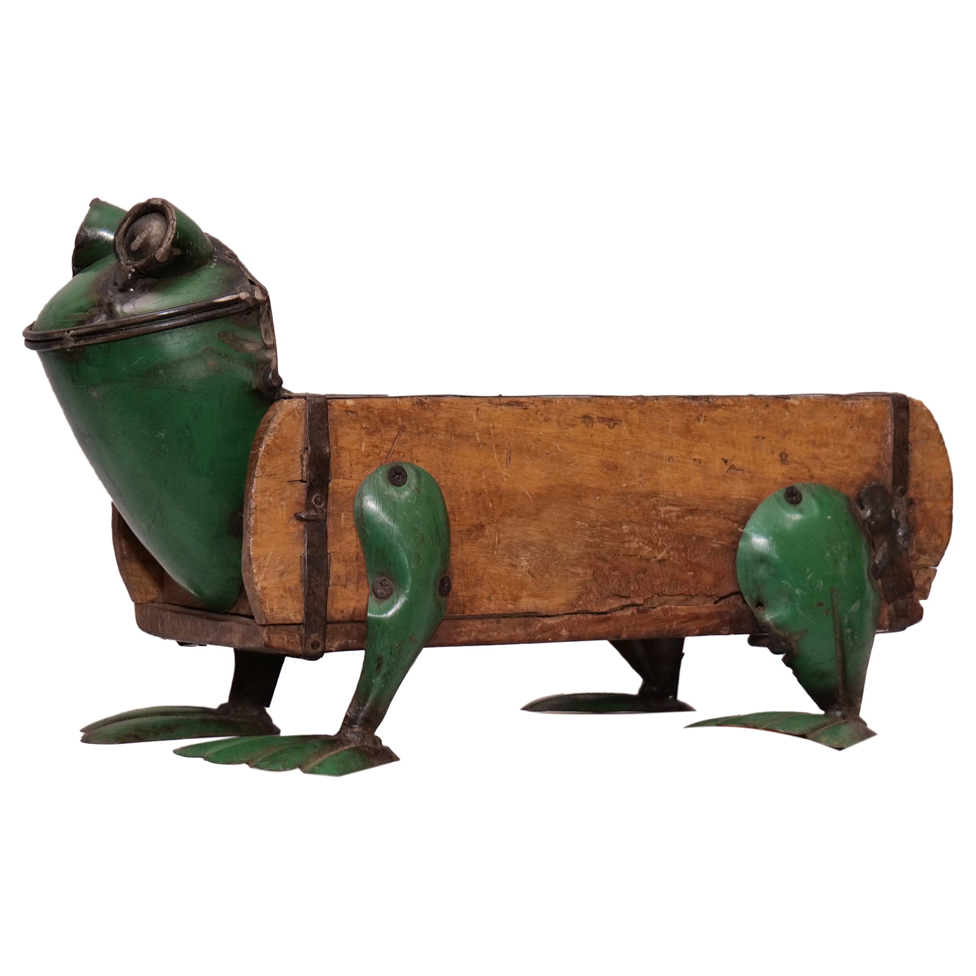 Rustic Vintage Frog Brick Mould Planter / Storage Box