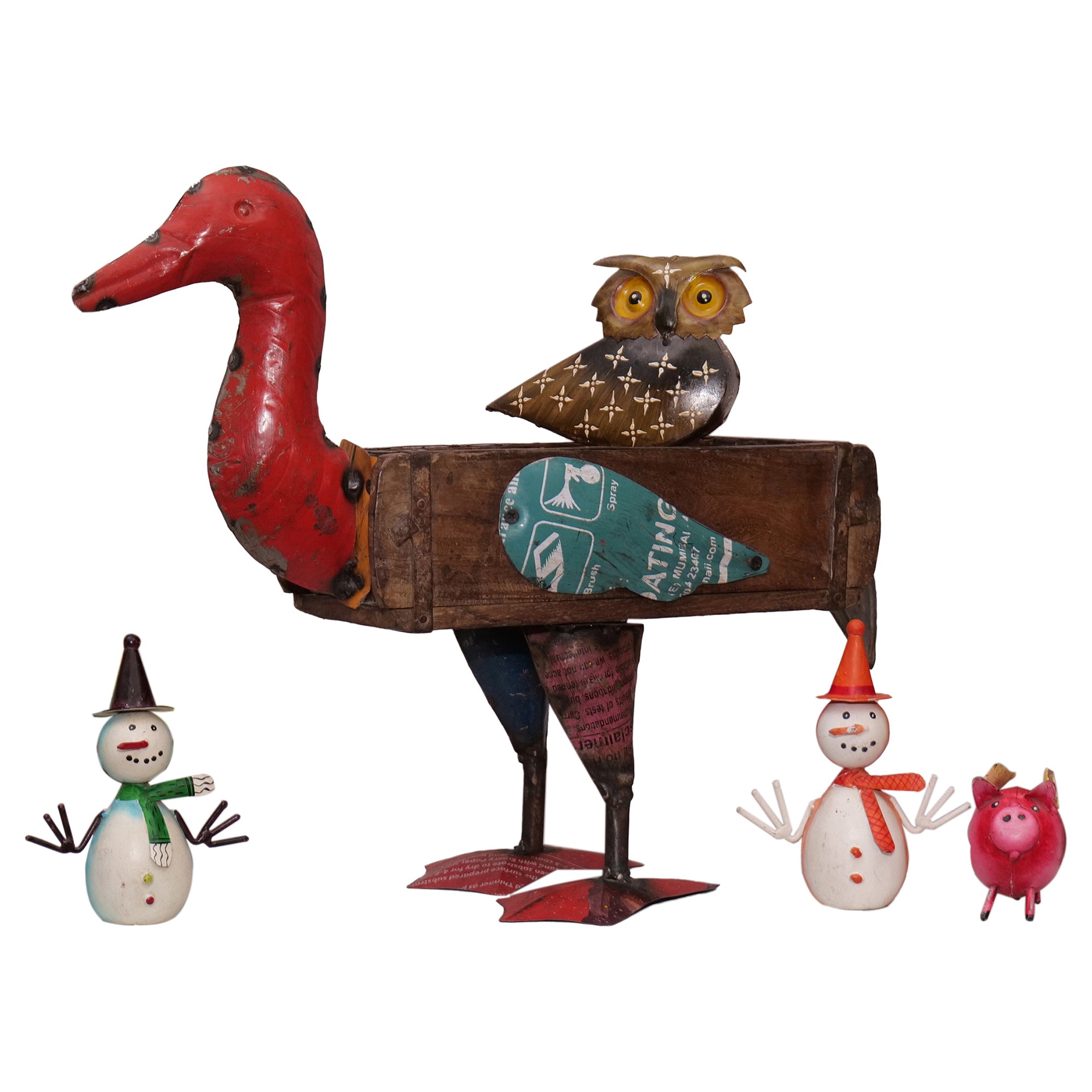 Rustic Vintage Duck Brick Mould Planter / Storage Box