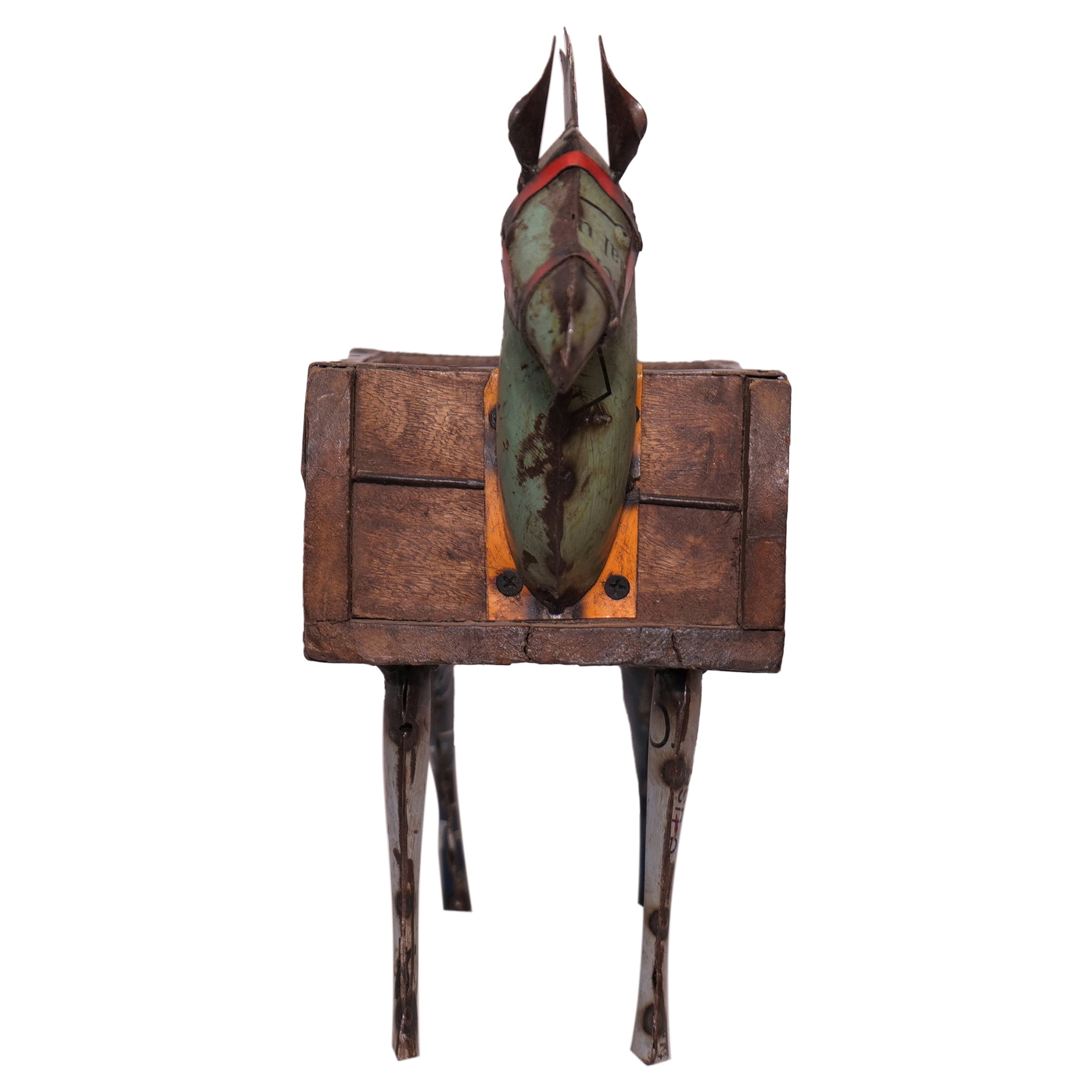 Rustic Vintage Horse Brick Mould Planter / Storage Box