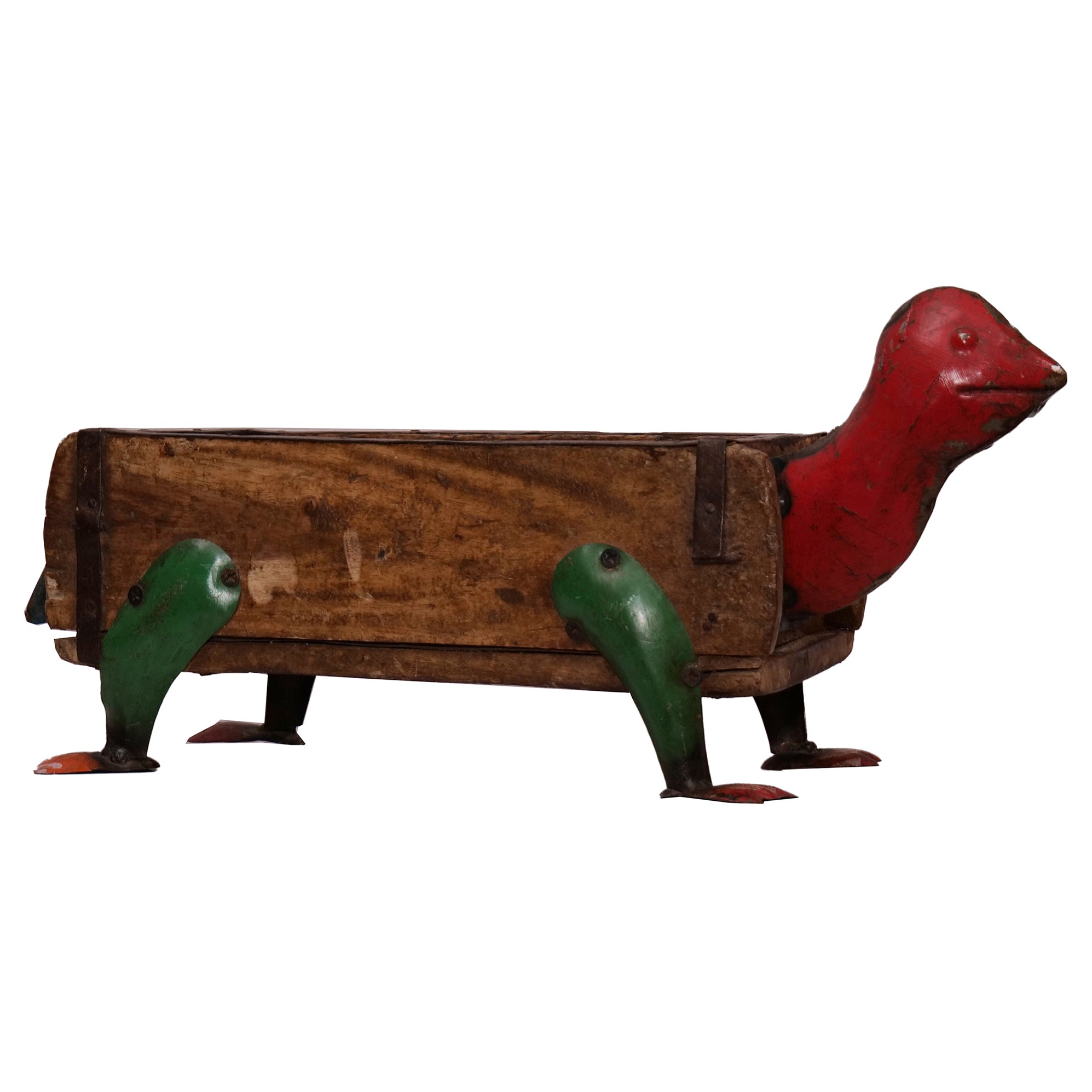 Rustic Vintage Turtle Brick Mould Planter / Storage Box