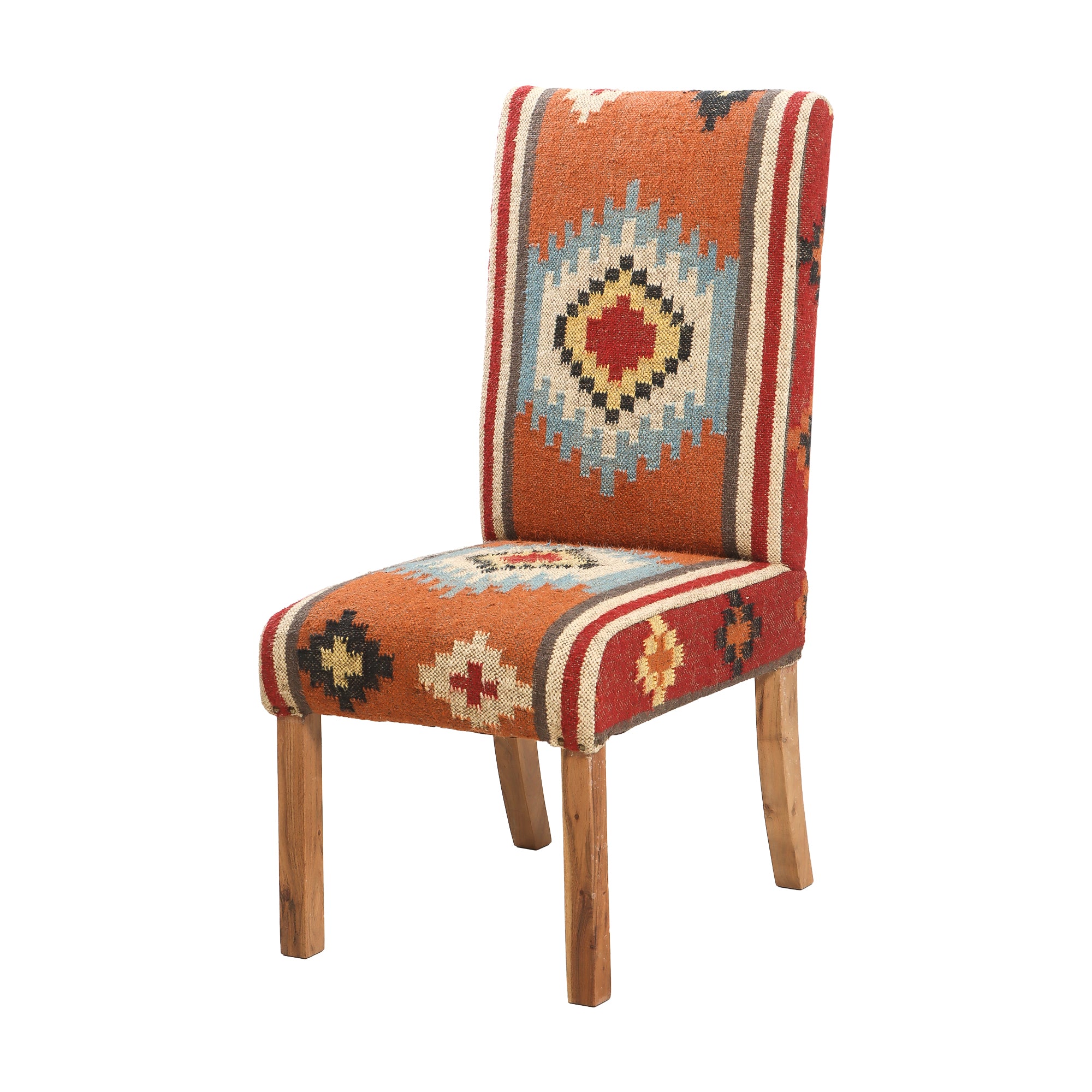 Red Kilim Dining Chair