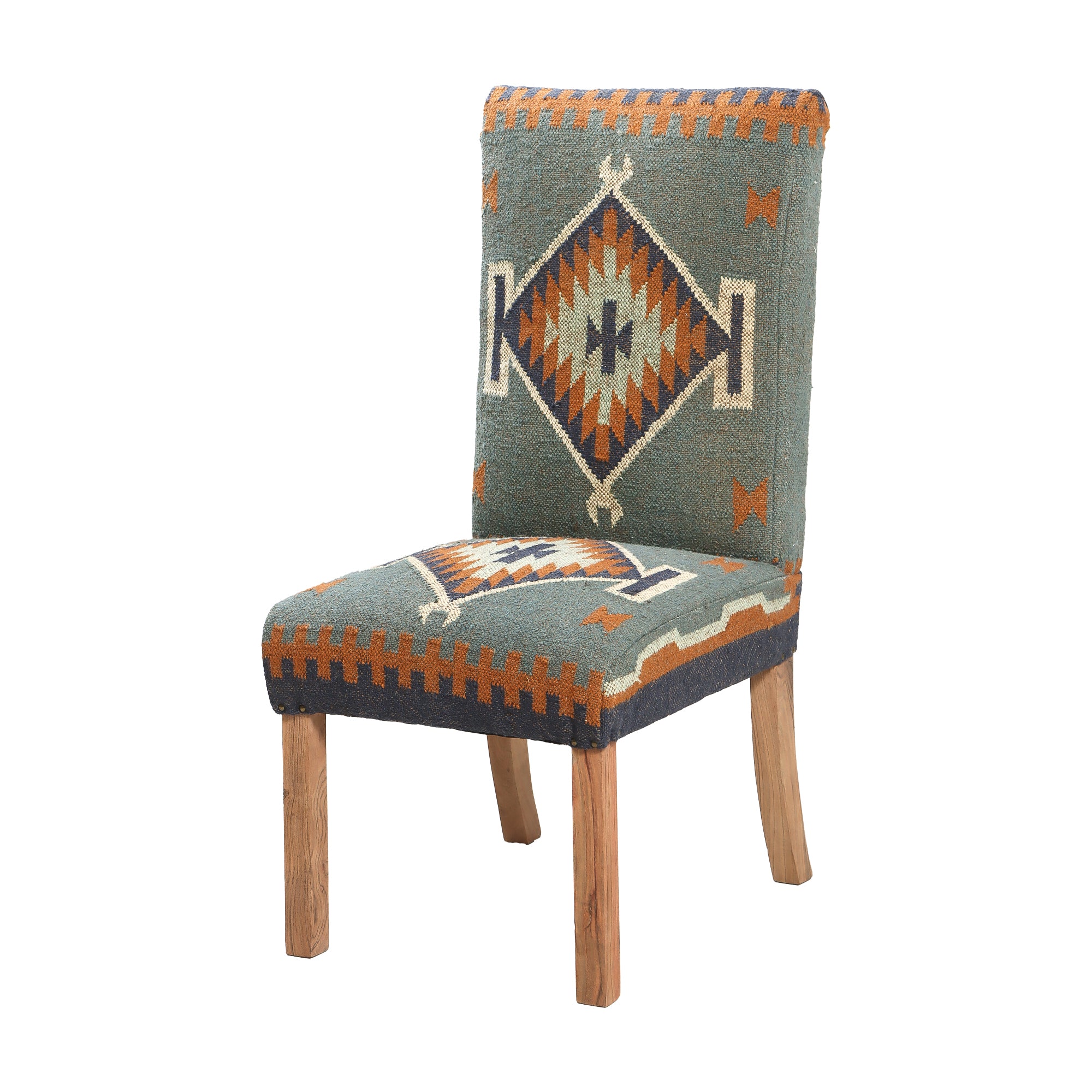 Blue Kilim Dining Chair