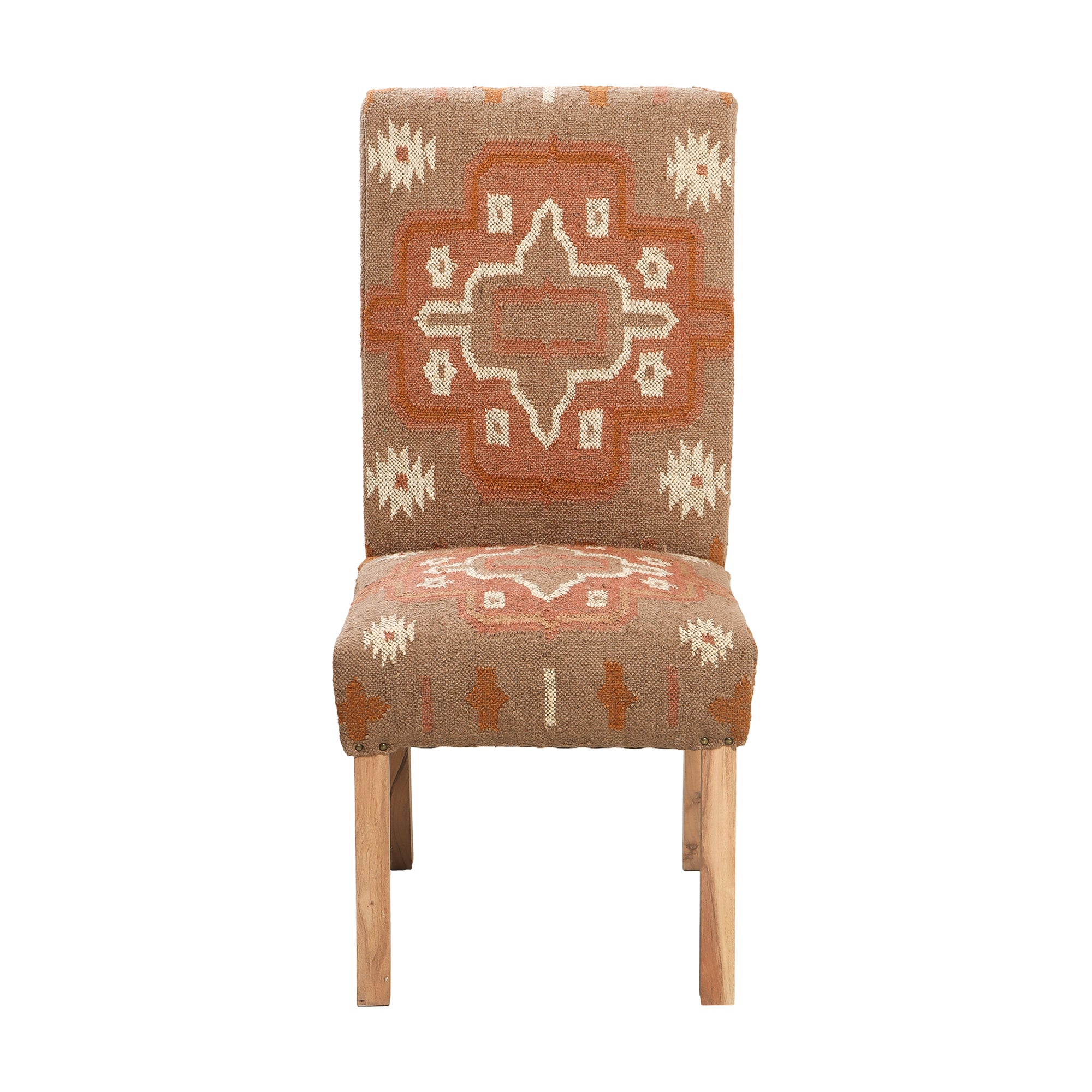 Orange Kilim Dining Chair