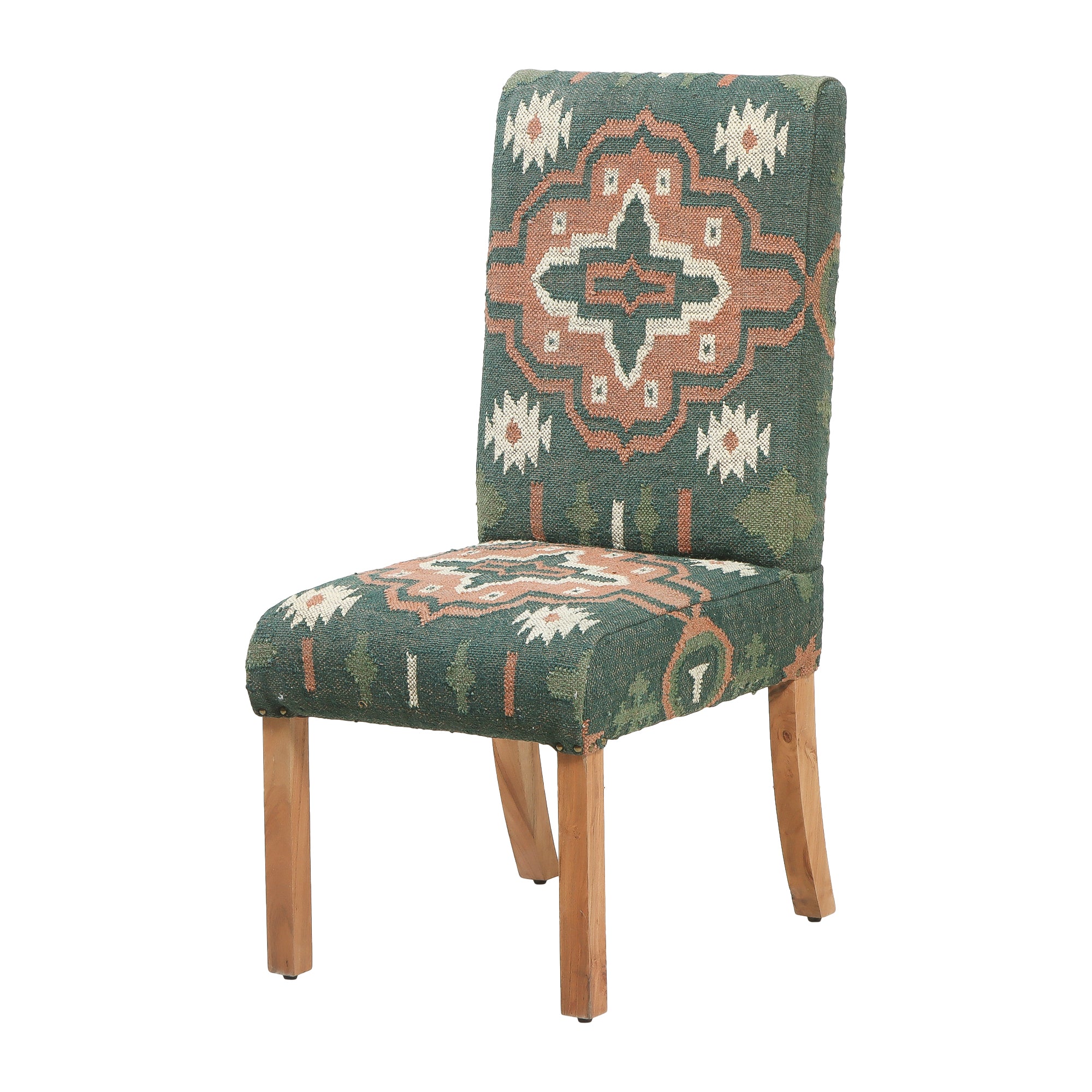 Green Kilim Dining Chair