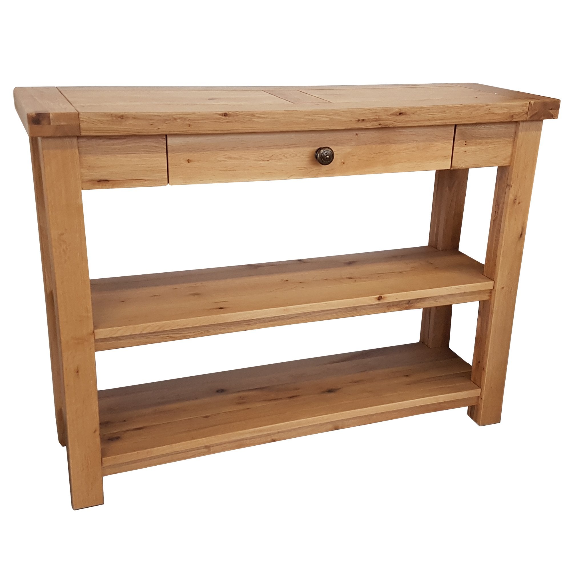 Wessex Oak 2 Shelf Console Table | A Touch of Furniture Oxfordshire