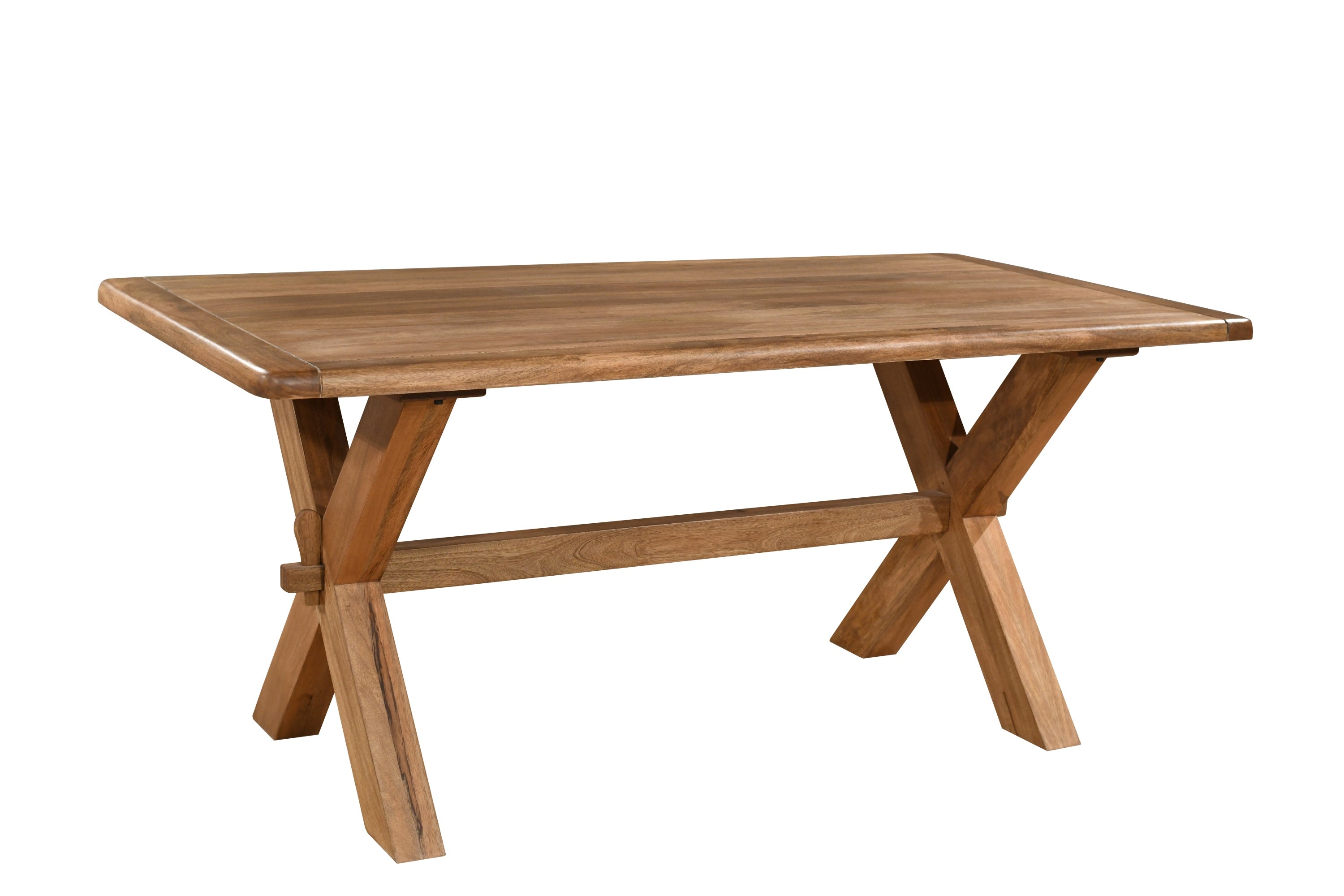 Solid wood dining table table with X-shaped legs from our Dorset furniture collection | A Quirky Corner Banbury