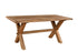 Solid wood dining table table with X-shaped legs from our Dorset furniture collection | A Quirky Corner Banbury