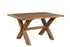 Solid wood dining table with X-shaped legs from our Dorset furniture collection | A Quirky Corner Banbury