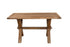 Solid wood dining table with X-shaped legs from our Dorset furniture collection | A Quirky Corner Banbury