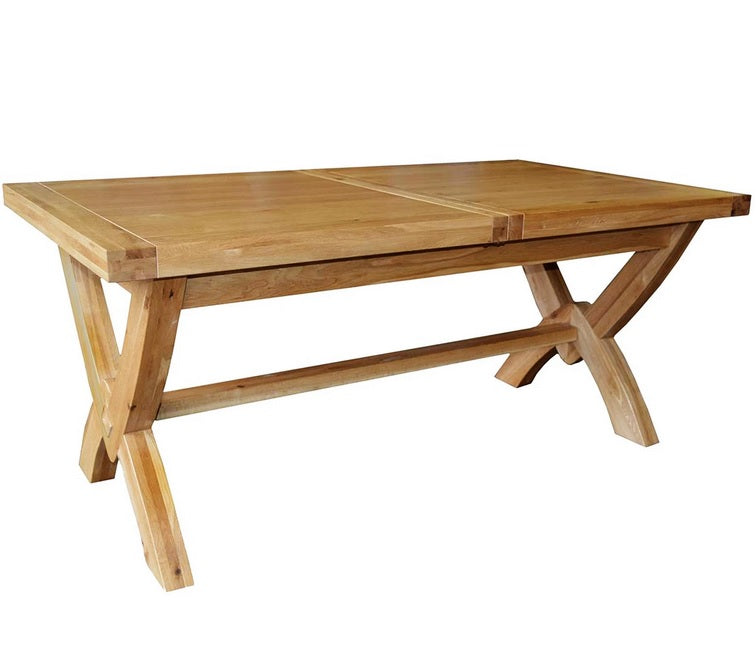 Wessex Oak Ox Bow Extending Dining Table | A Touch of Furniture Oxfordshire