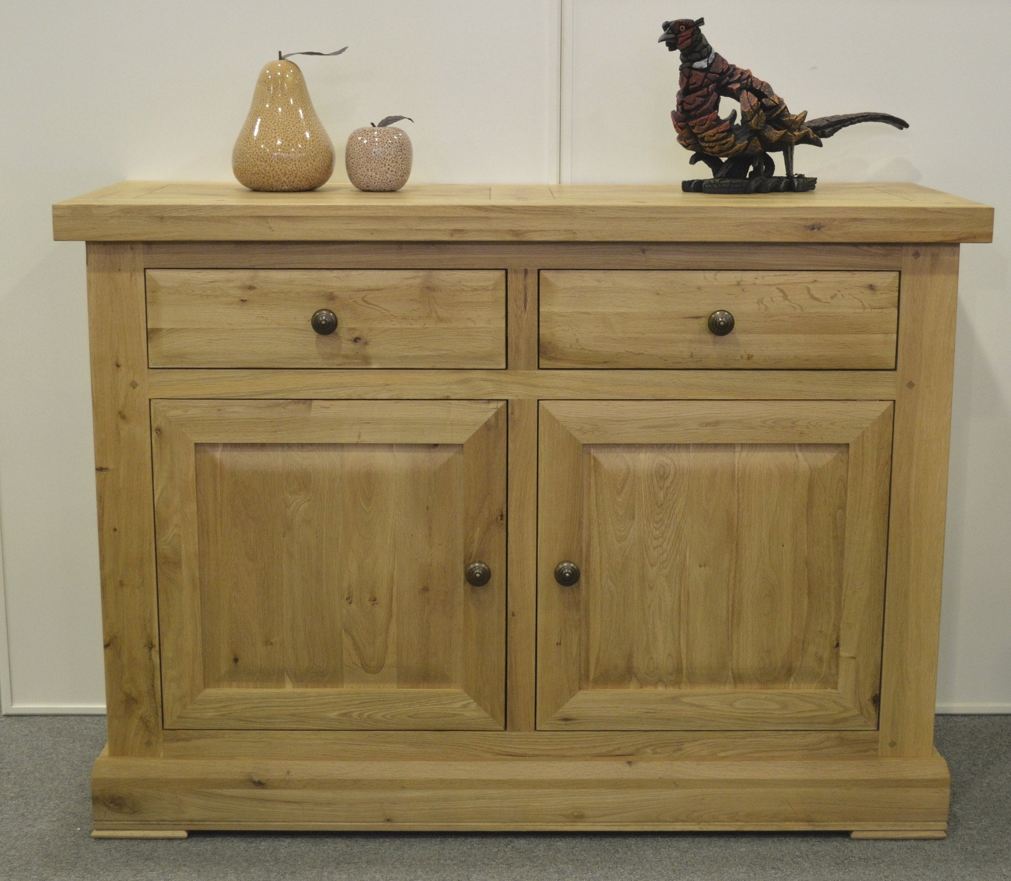 Wessex Oak 2 Door Glazed Dresser | A Touch of Furniture Oxfordshire