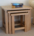 Wessex Oak Nest of 3 Tables | A Touch of Furniture Oxfordshire