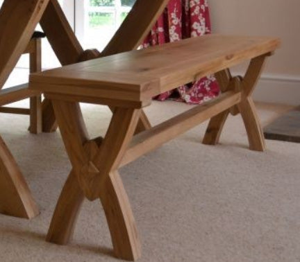 Wessex Oak Small Ox Bow Bench | A Touch of Furniture Oxfordshire