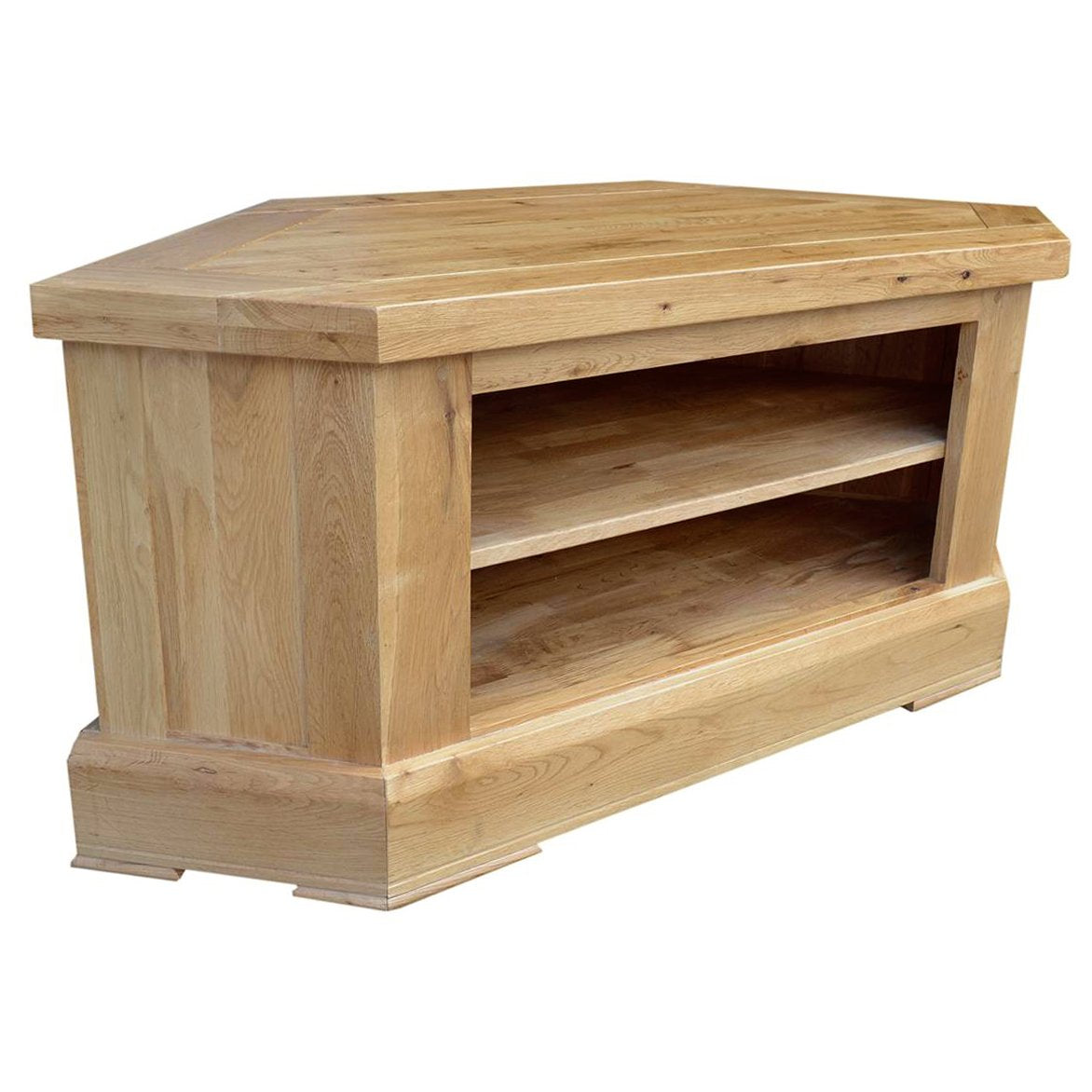 Wessex Oak Corner TV Unit | A Touch of Furniture Oxfordshire
