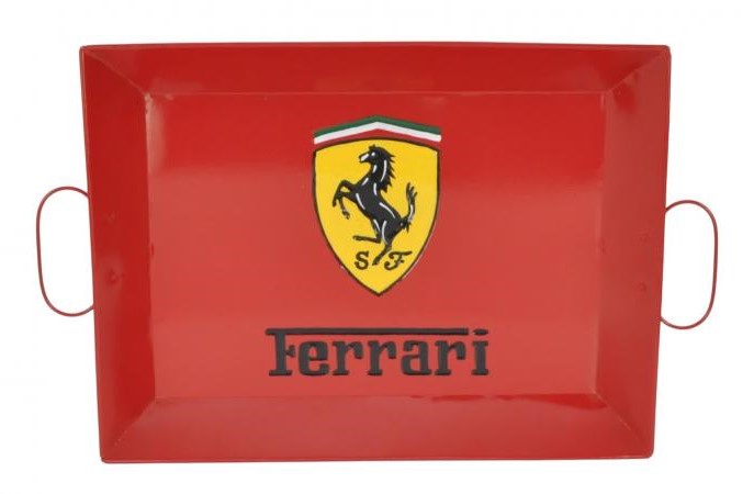 Ferrari Red Metal Tray