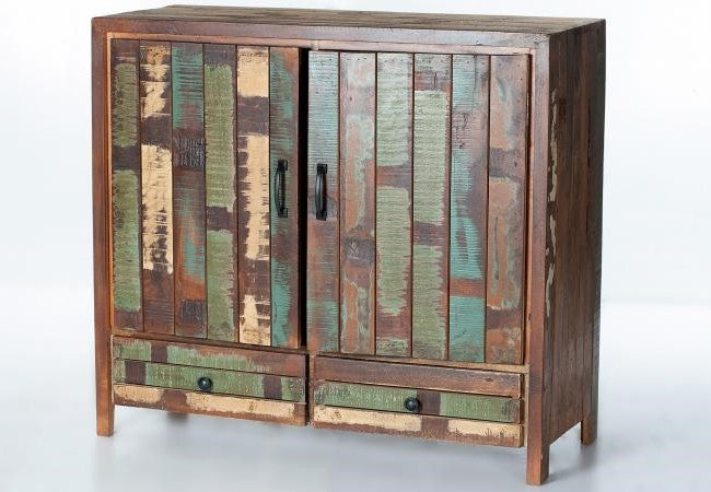 Marine Reclaimed Wide 2 Door Cabinet