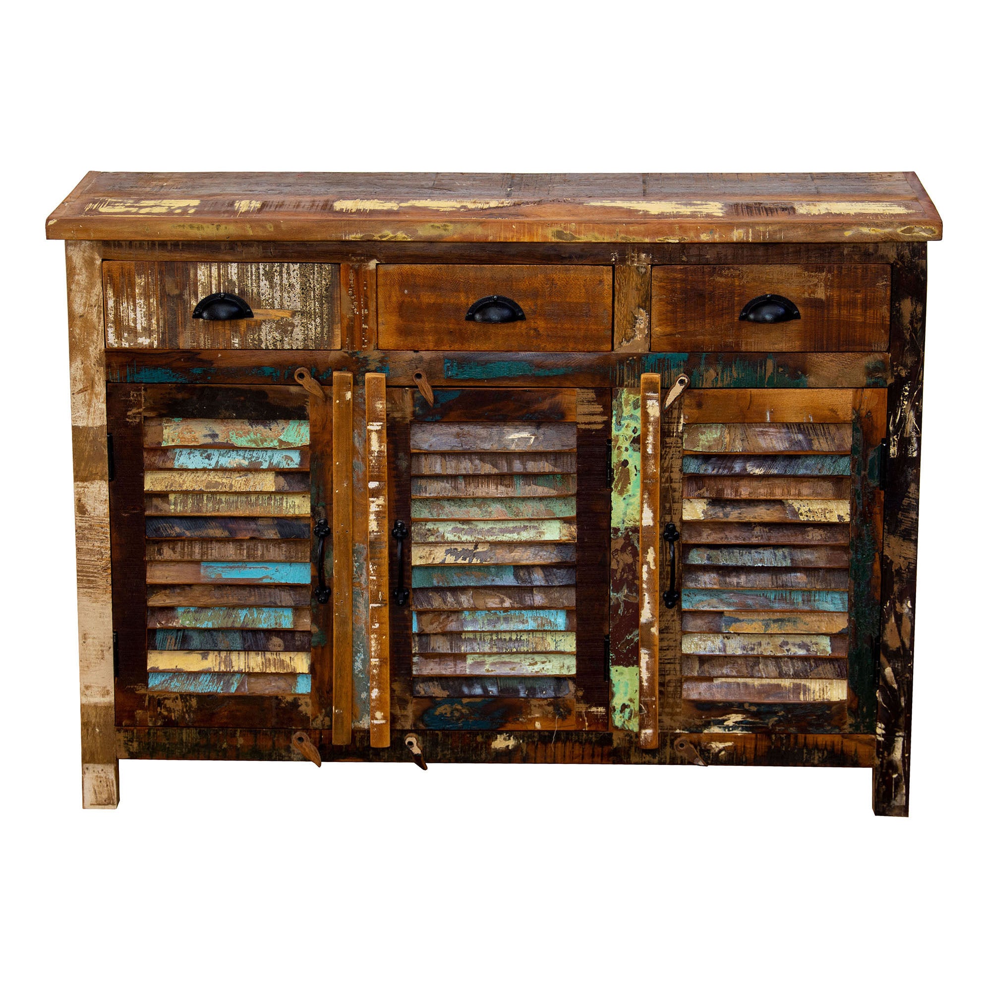 Marine Reclaimed 3 Drawer Sideboard