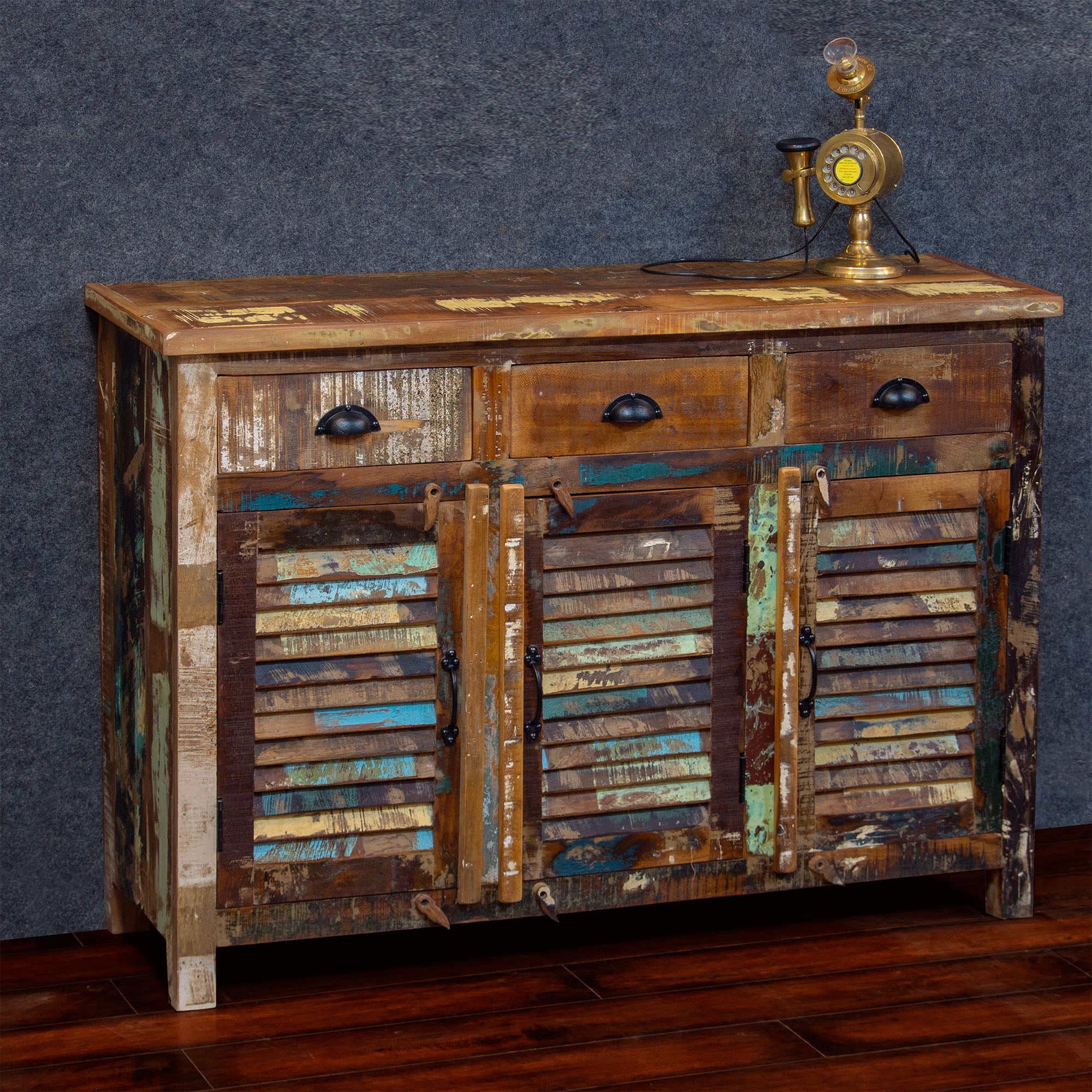 Marine Reclaimed 3 Drawer Sideboard