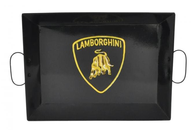 Lamborghini Black Metal Tray