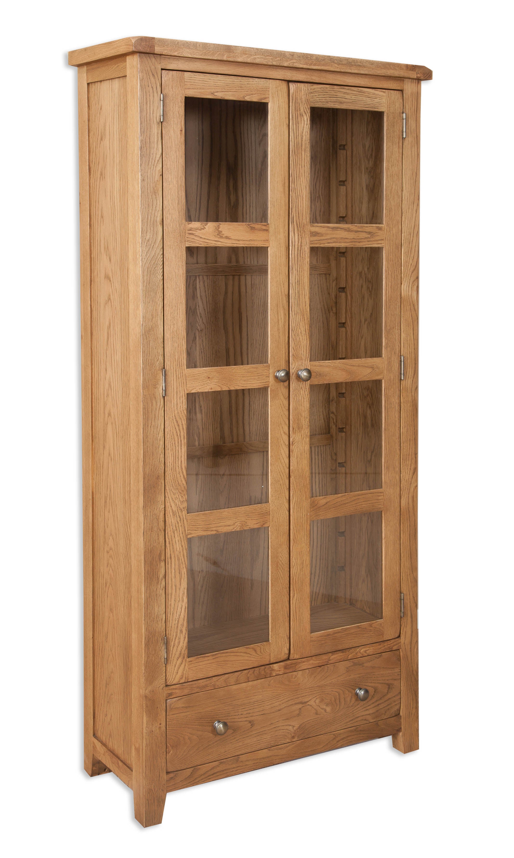 Melbourne Country Oak Display Cabinet | A Touch of Furniture