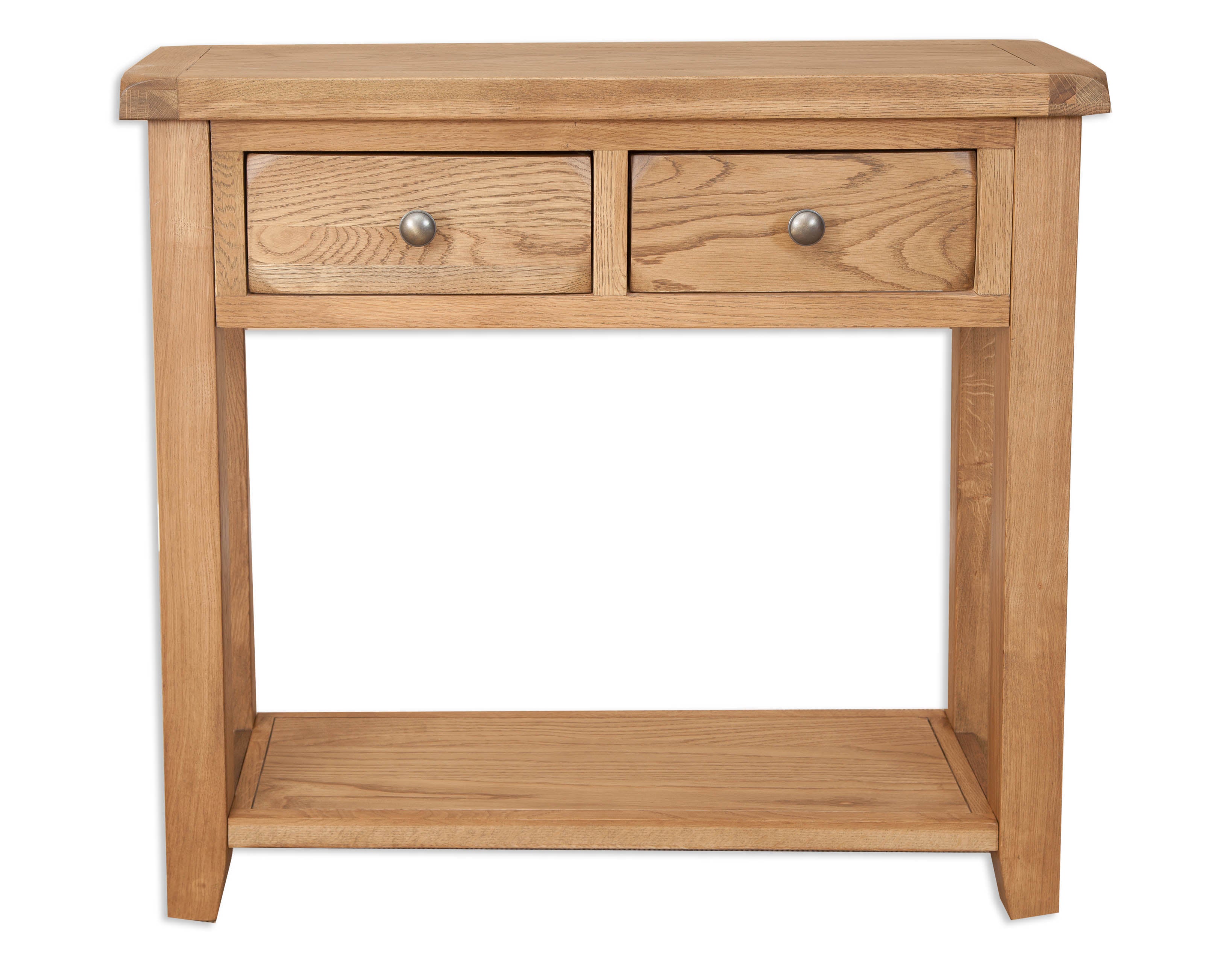 Melbourne Country Oak 2 Drawer Console Table  | A Touch of Furniture