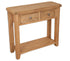 Melbourne Country Oak 2 Drawer Console Table  | A Touch of Furniture