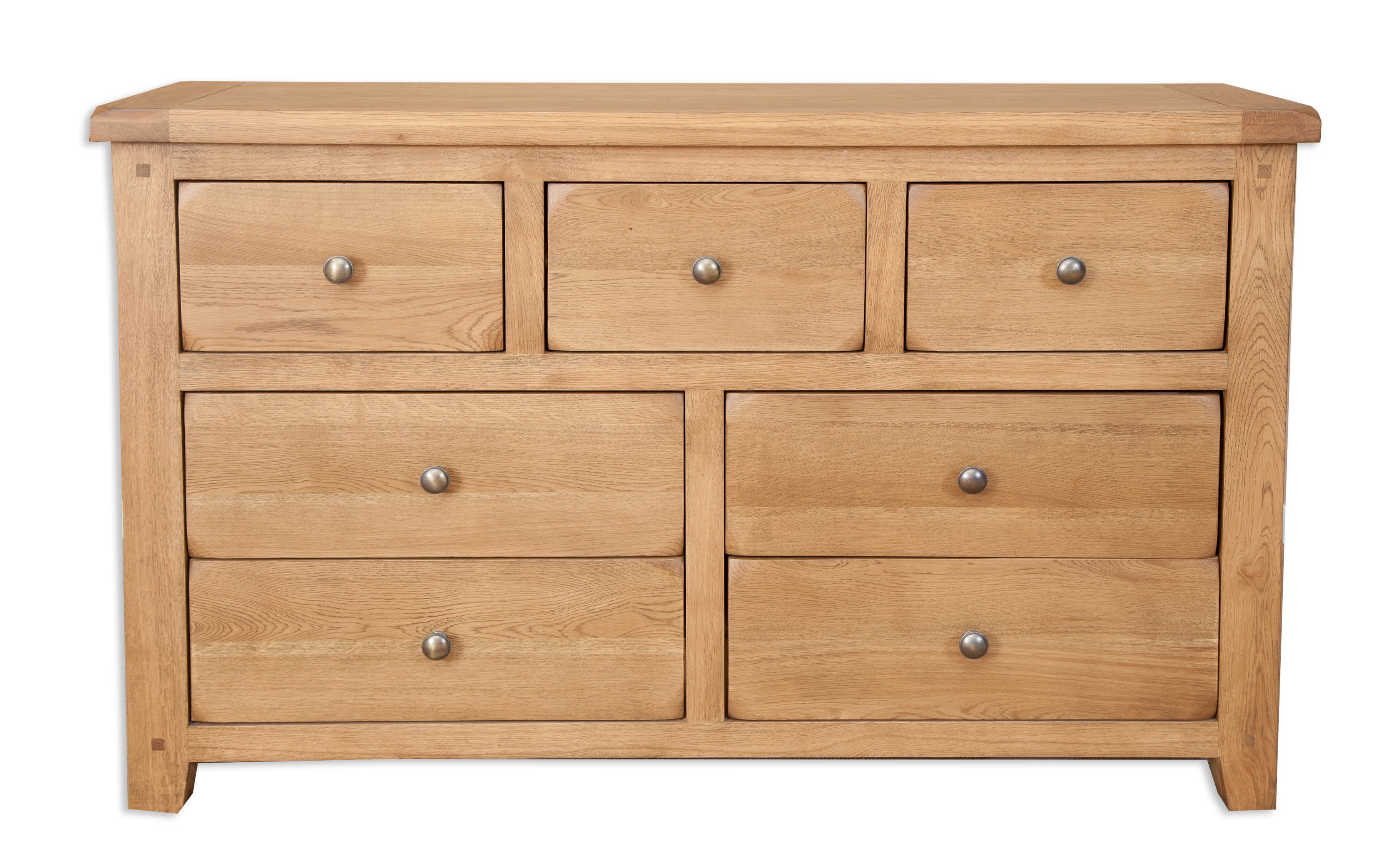 Melbourne Country Oak 7 Drawer Chest | A Touch of Furniture
