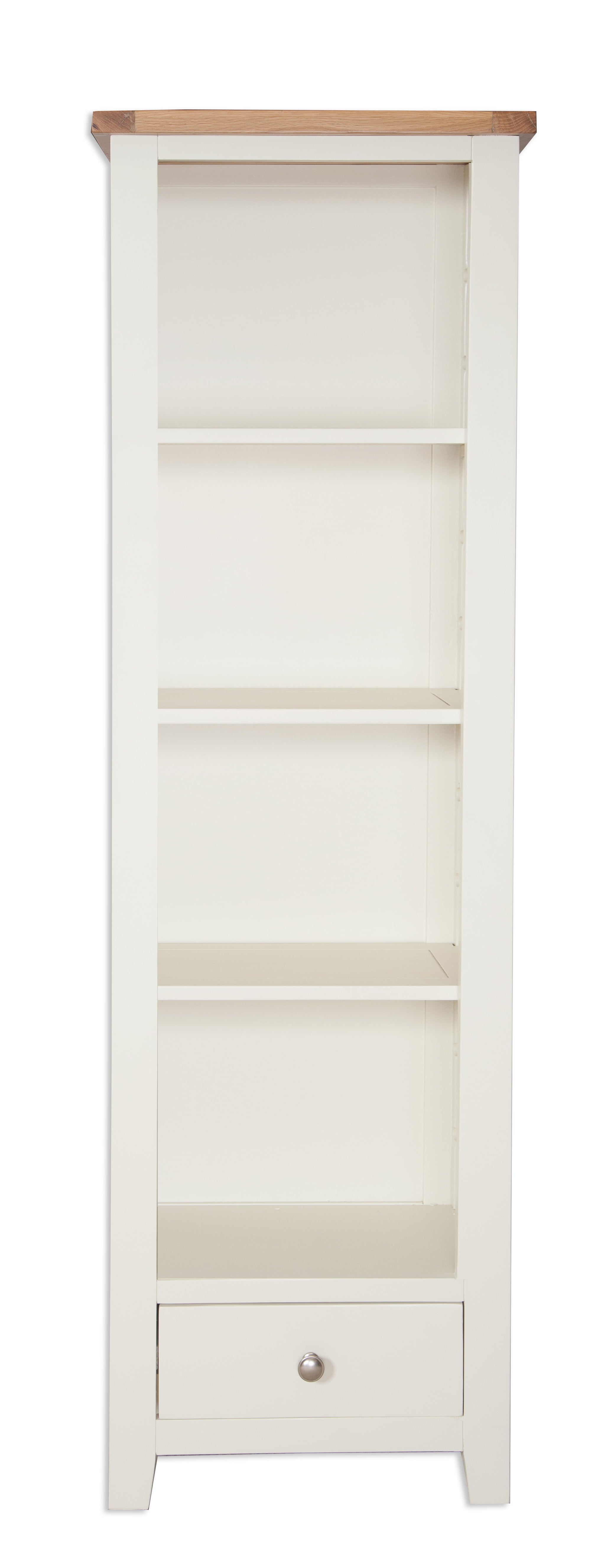 Melbourne Painted Slim Bookcase in Ivory  | A Touch of Furniture Oxfordshire