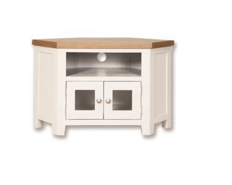 Melbourne Painted Glazed Corner TV Cabinet | A Touch of Furniture Banbury and Bicester