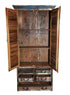 Marine Reclaimed Tall Cabinet with Louvred Doors