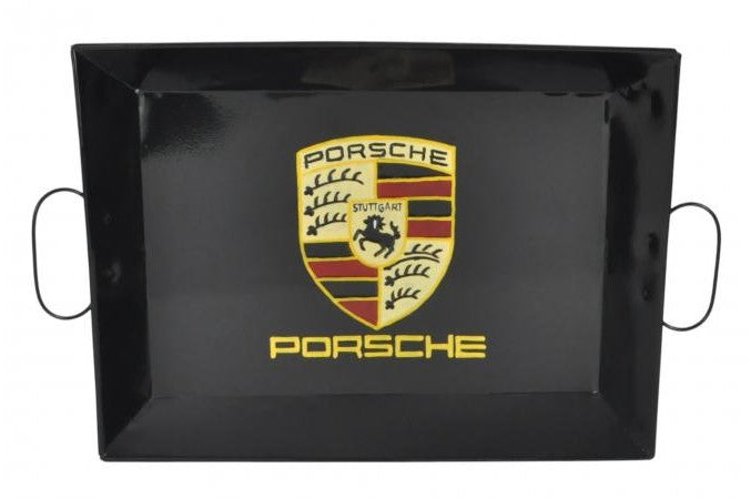 Porsche Black Metal Tray