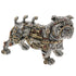 Steampunk-style bulldog figurine with mechanical components on a white background - Man Cave Decor from A Quirky Corner Banbury
