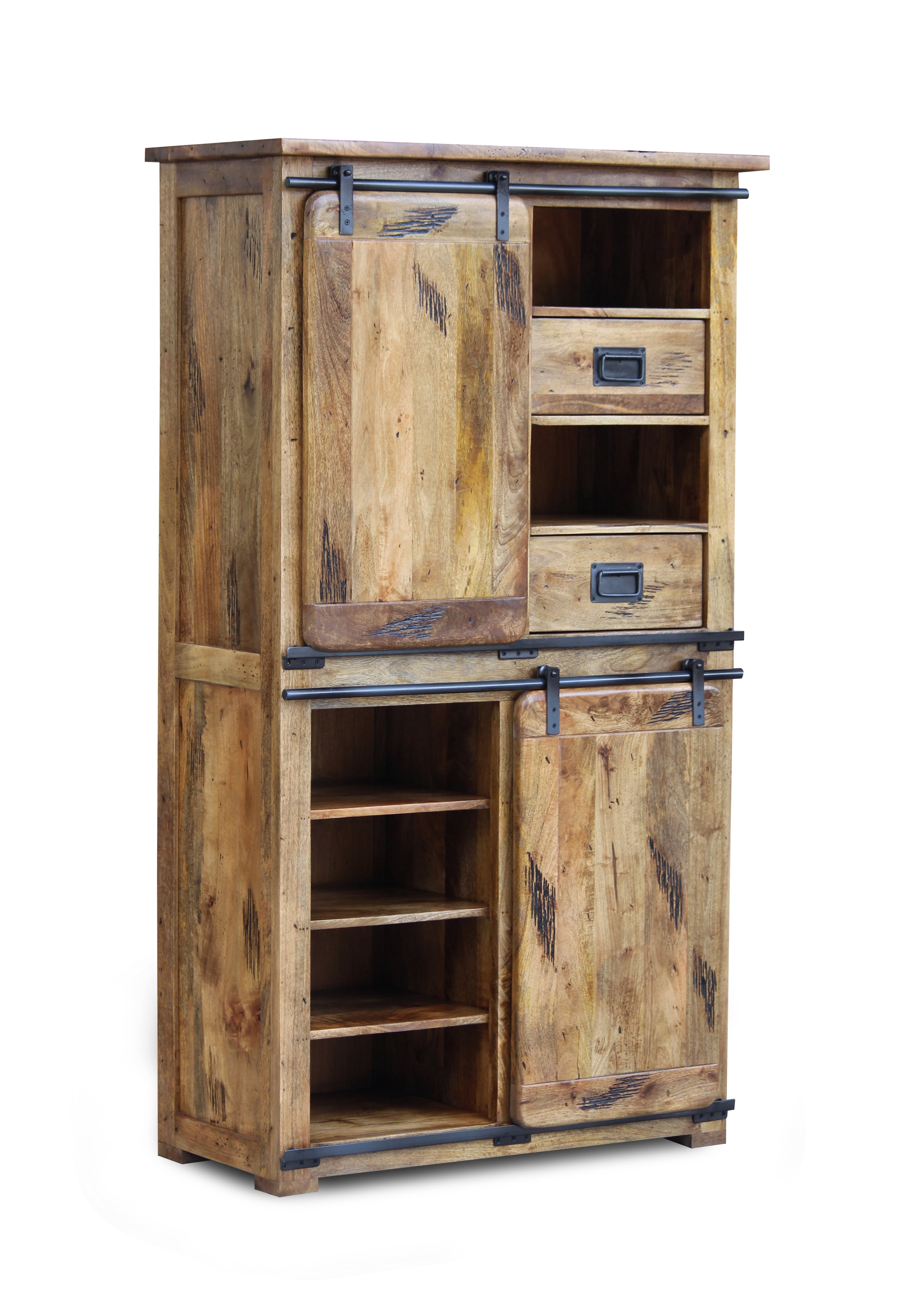 Raipur Mango Double Display Cabinet | A Touch of Furniture