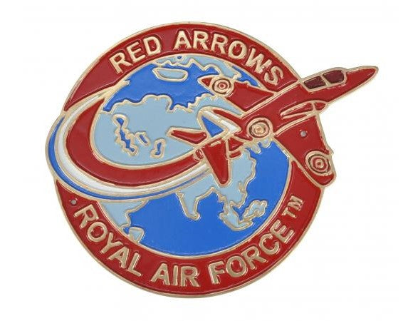 Red Arrows Round Metal Wall Plaque