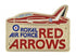 Red Arrows Rectangular Metal Wall Plaque