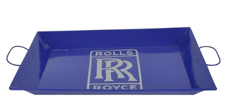 Rolls Royce Blue Metal Tray