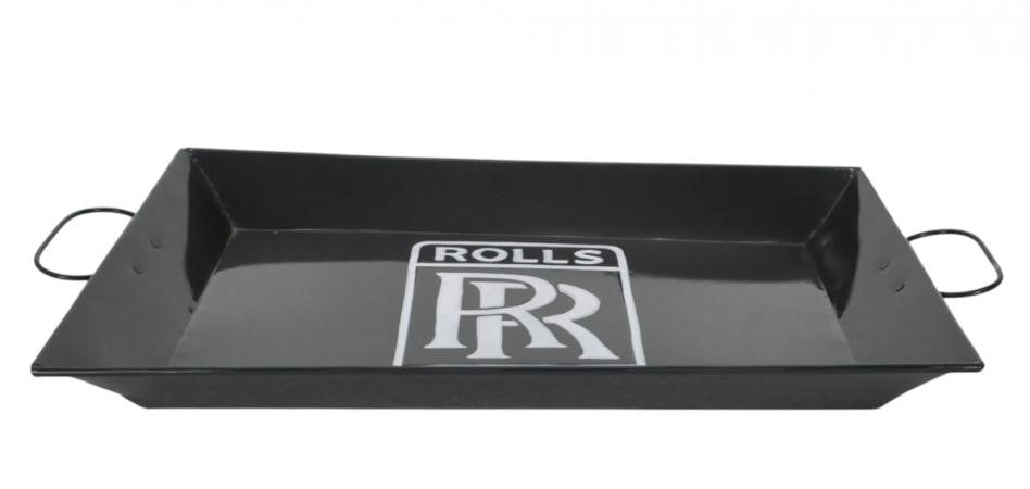 Rolls Royce Black Metal Tray