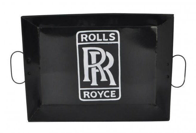 Rolls Royce Black Metal Tray