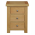 Woodstock Oak 3 Drawer Bedside