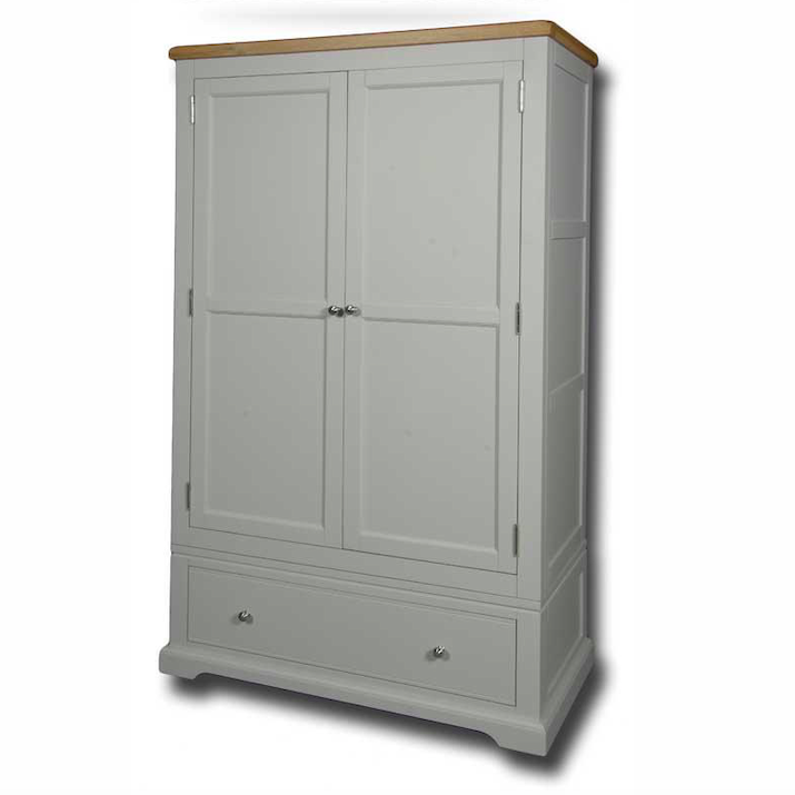 Oxford Painted 2 Door 1 Drawer Double Wardrobe