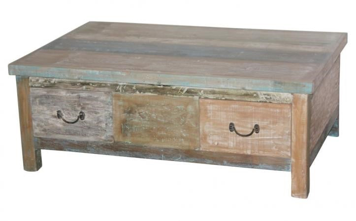 Marine Reclaimed Coffee Table with 2 Drawers