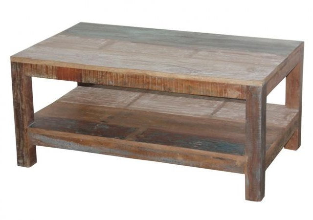 Marine Reclaimed Coffee Table with Shelf