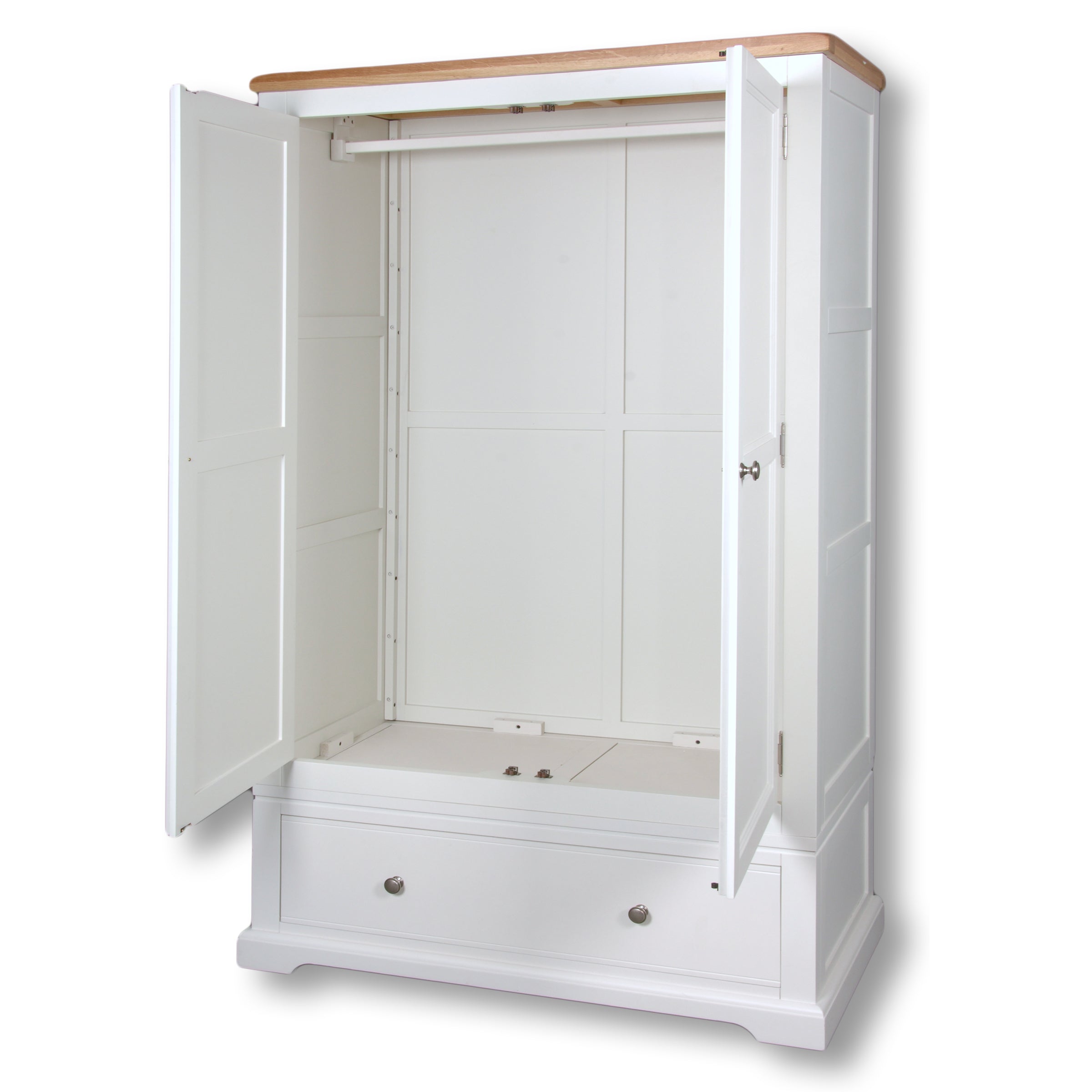 Oxford Painted 2 Door 1 Drawer Double Wardrobe