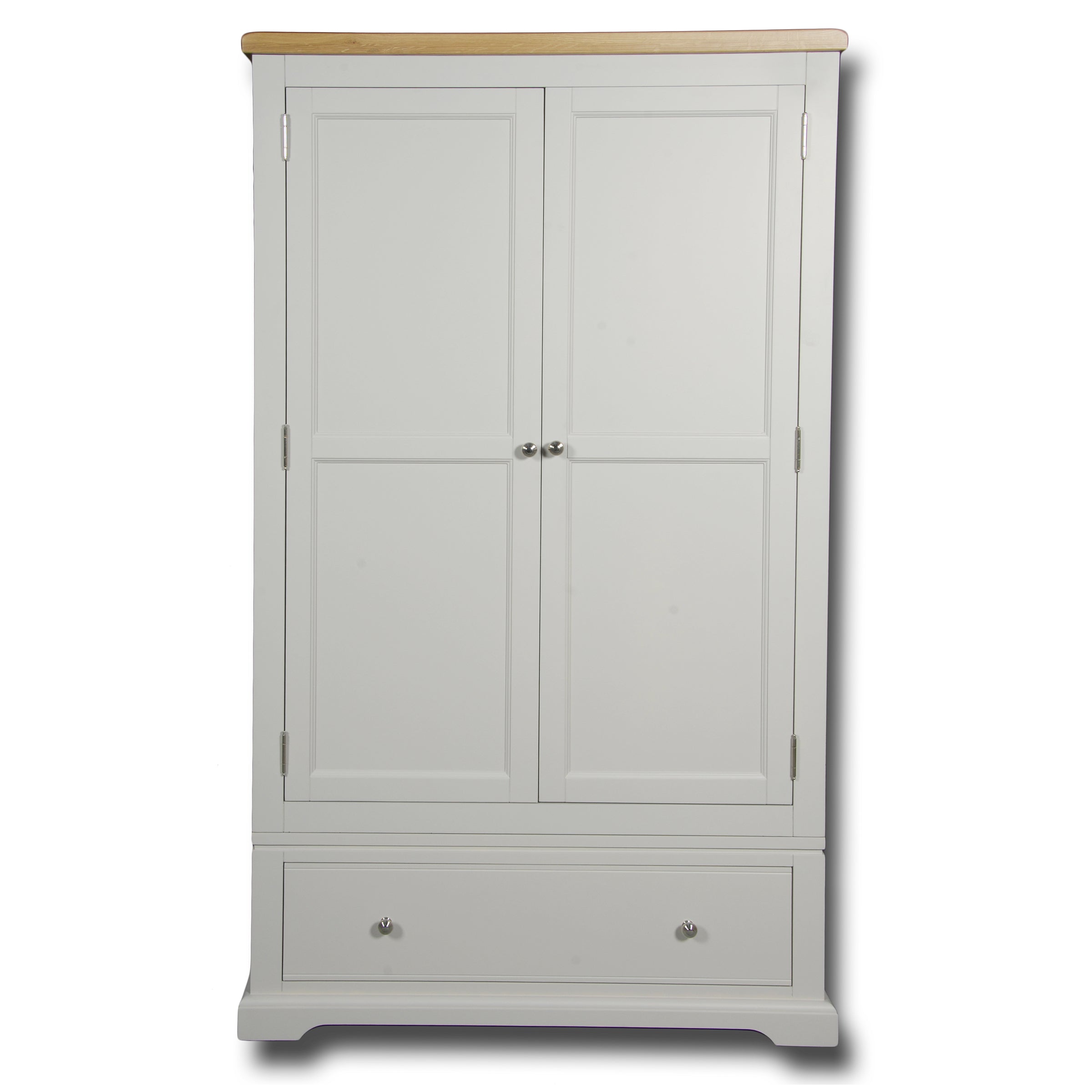 Oxford Painted 2 Door 1 Drawer Double Wardrobe