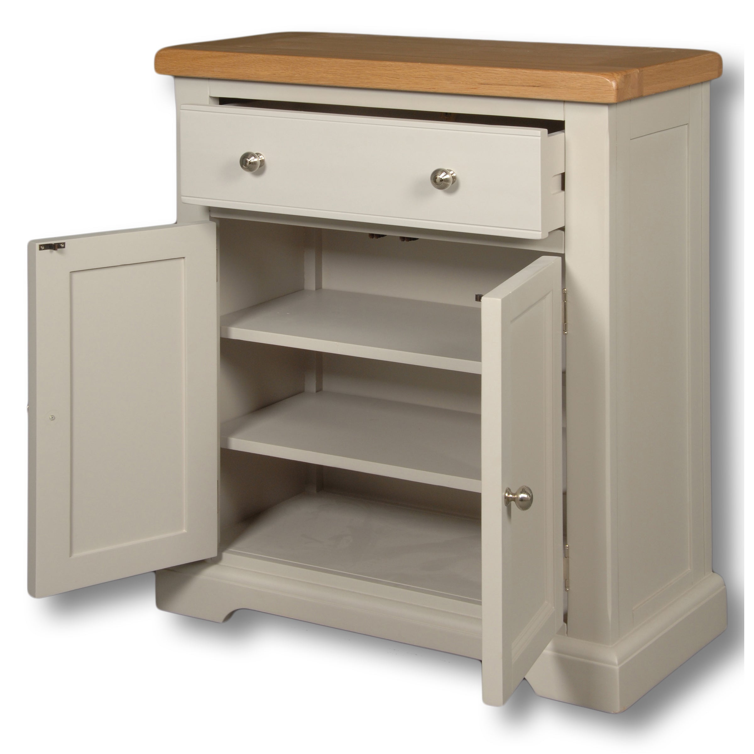 Oxford Painted 1 Drawer 2 Door Cabinet