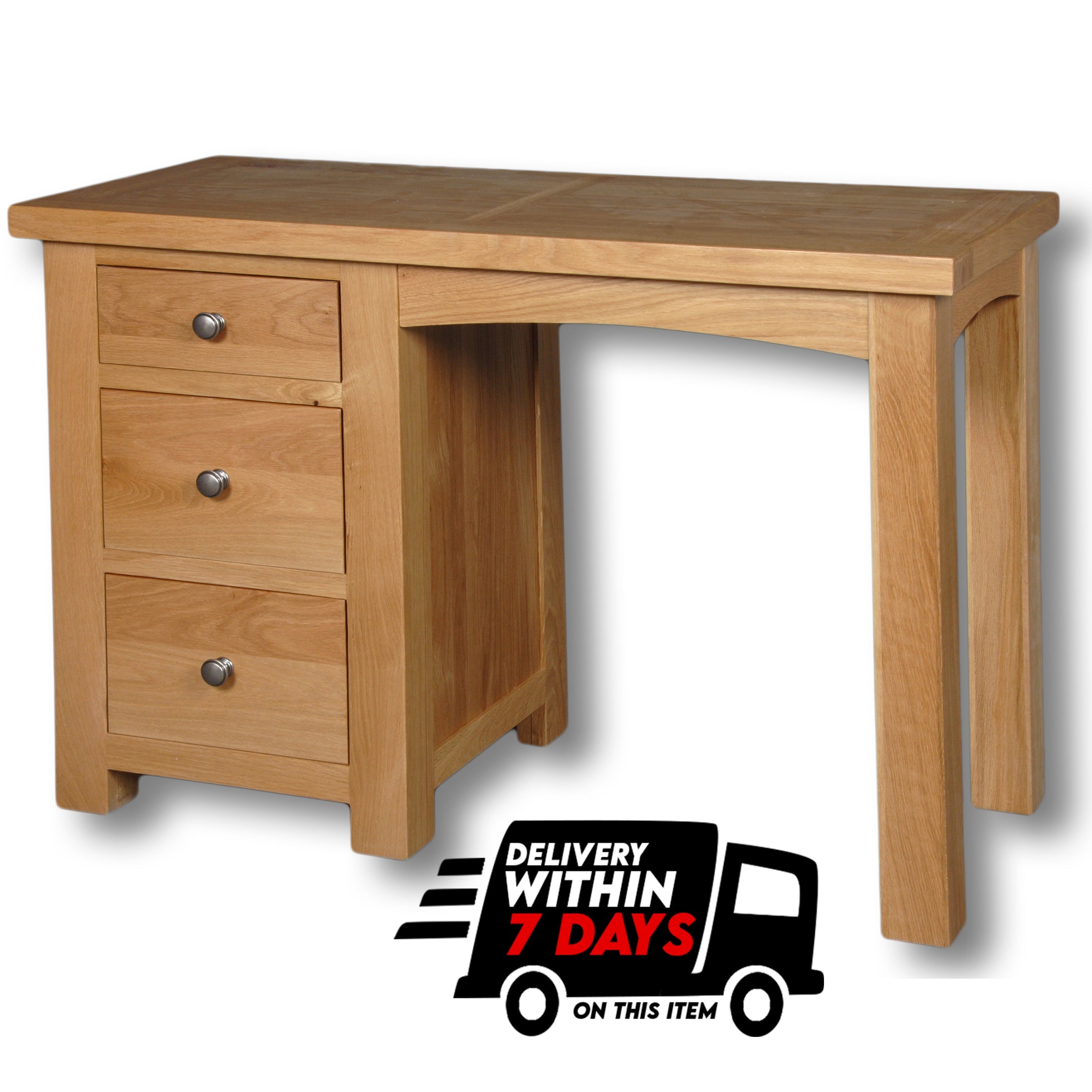 Woodstock Oak 3 Drawer Dressing Table
