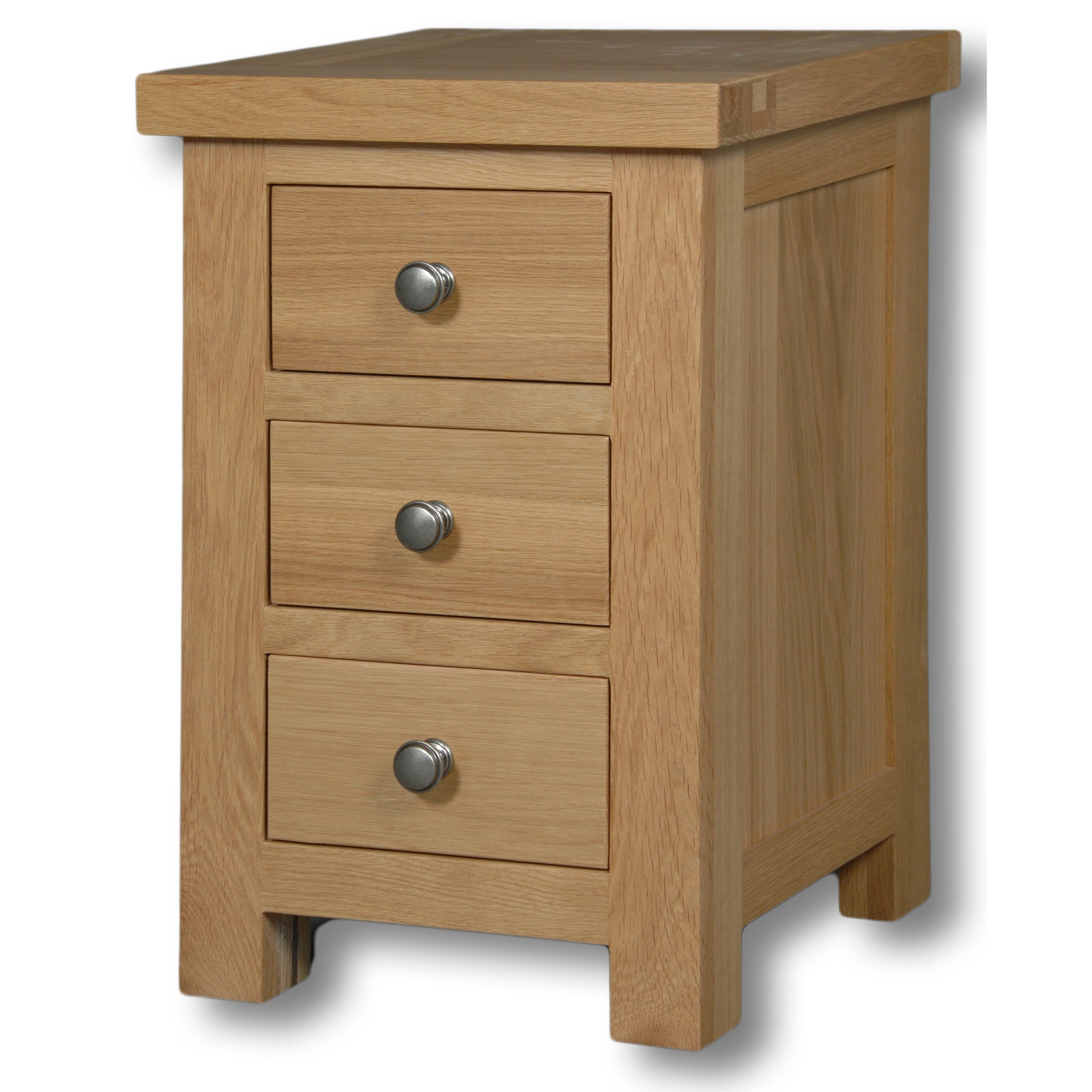 Woodstock Oak Mini 3 Drawer Bedside
