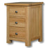 Woodstock Oak 3 Drawer Bedside